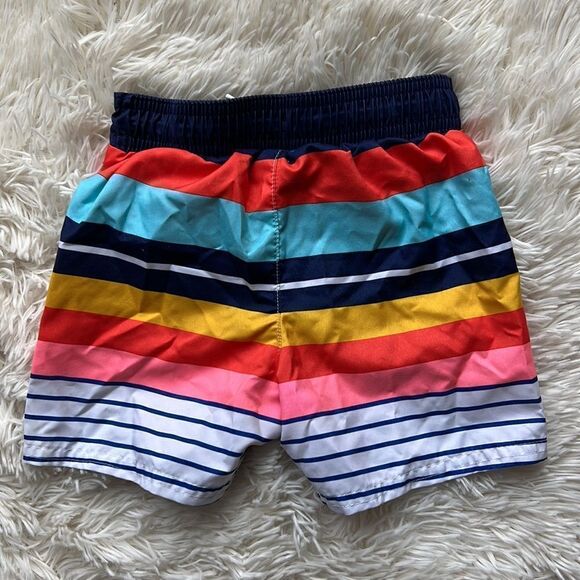 Cat & Jack Striped Swim Trunks Shorts Size 3T - Picture 2 of 3
